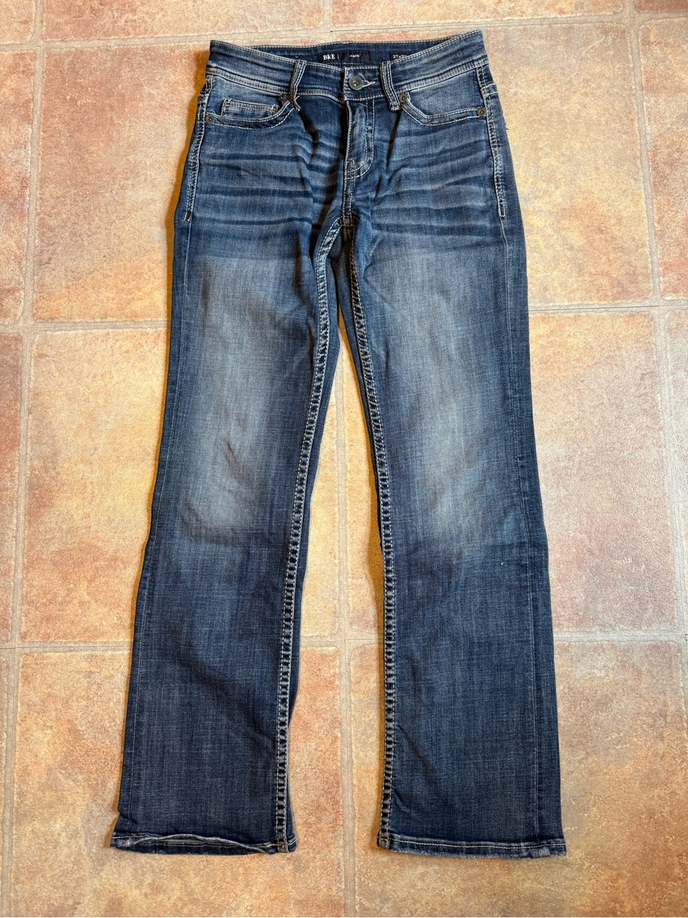 BKE Women's Dark Blue Flare Jeans